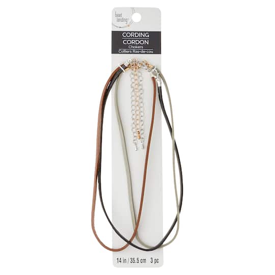 8 Packs: 3 ct. (24 total) Leather Choker Necklaces by Bead Landing™